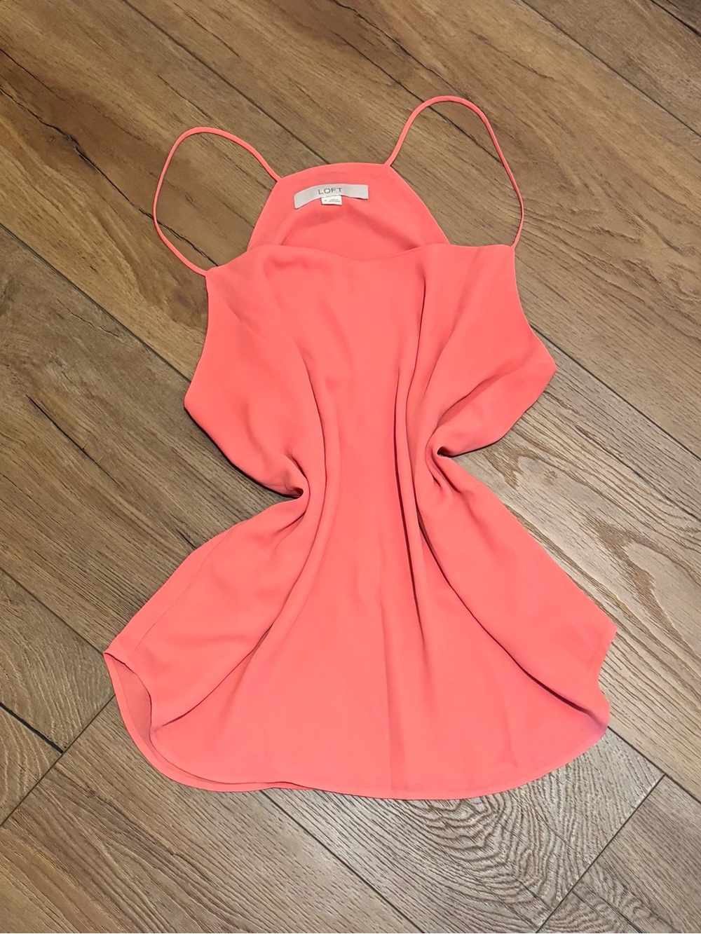 LOFT Coral Spaghetti Strap